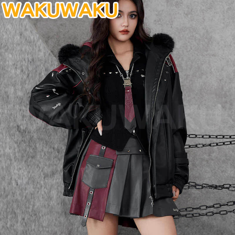 【Official】Wriothesley Cosplay Costume Game Genshin Impact WakuWaku Women Daily Doujin Skirt Causal Wear Wriothesley Christmas