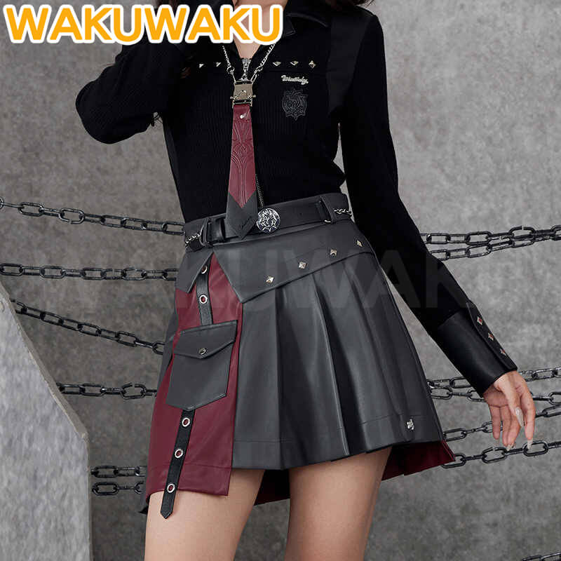 【Official】Wriothesley Cosplay Costume Game Genshin Impact WakuWaku Women Daily Doujin Skirt Causal Wear Wriothesley Christmas