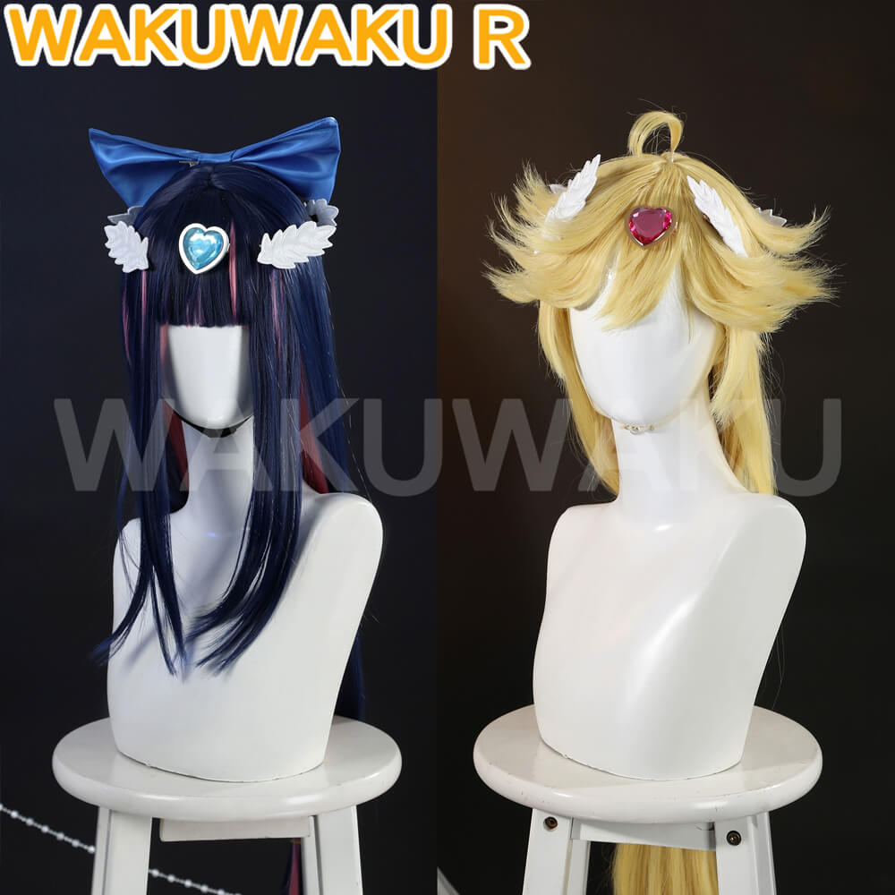 Stocking Panty Cosplay Anime Panty & Stocking with Garterbelt WakuWaku-R Women Stocking Cute Angel Wings