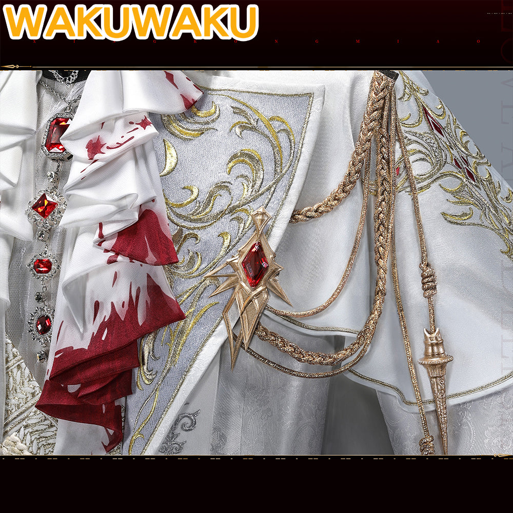 【In Stock】【S-2XL】WakuWaku Game Love and Deepspace Sylus Cosplay Qin Che Silverwings Devil Costume