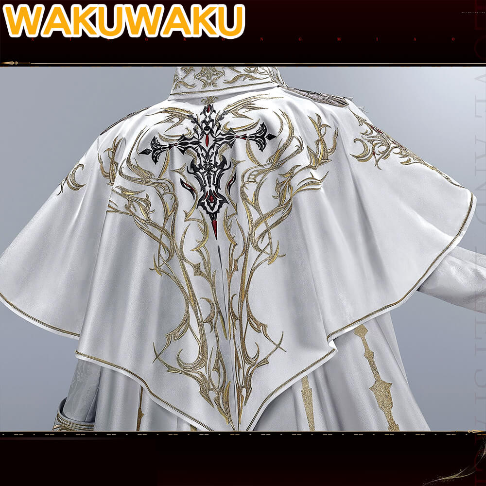 【S-2XL】WakuWaku Game Love and Deepspace Sylus Cosplay Qin Che Silverwings Devil Costume