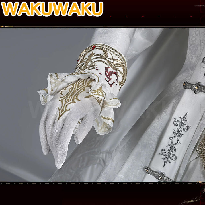 【S-2XL】WakuWaku Game Love and Deepspace Sylus Cosplay Qin Che Silverwings Devil Costume