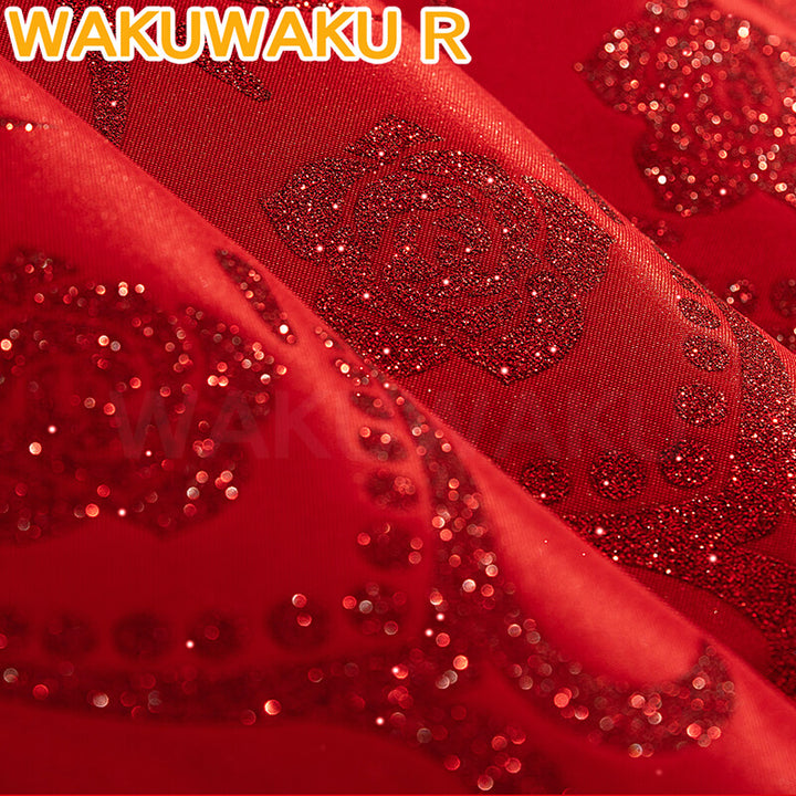 【S-2XL】Tokisaki Kurumi Cosplay Costume Anime Date A Live Cosplay WakuWaku-R Women Red Evening Dress