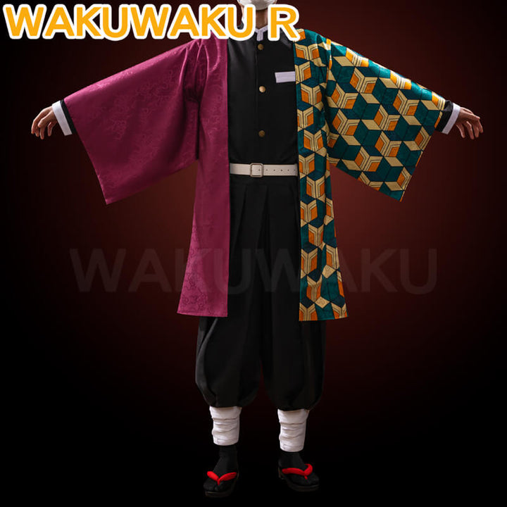 【In Stock】Tomioka Giyuu Cosplay Costume Anime WakuWaku-R Kimono Uniform Demon Christmas