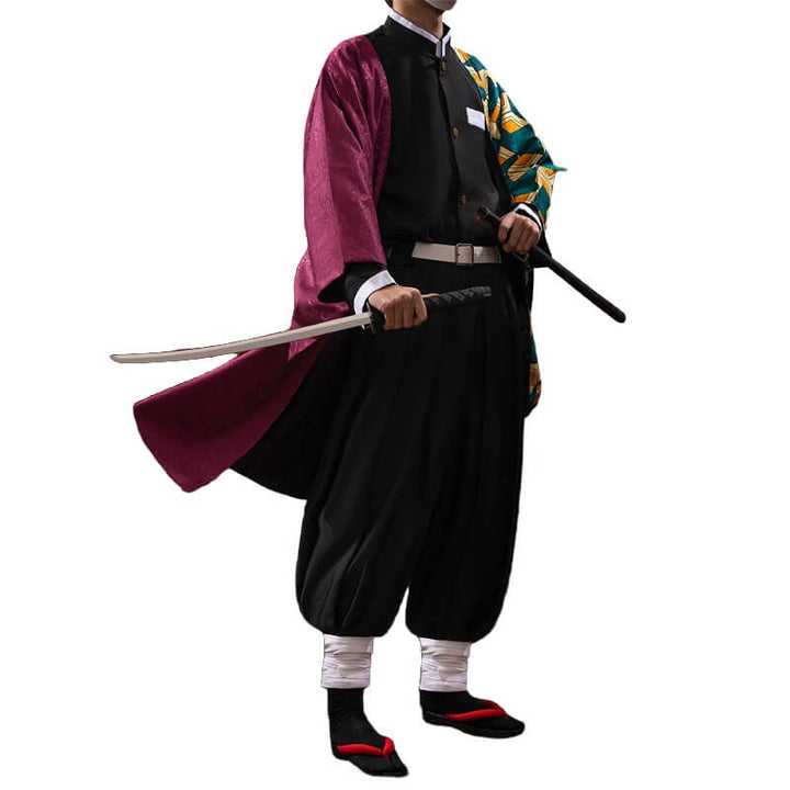 【In Stock】Tomioka Giyuu Cosplay Costume Anime WakuWaku-R Kimono Uniform Demon Christmas