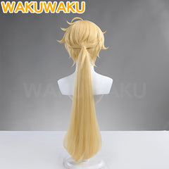 【In Stock】WakuWaku Game Genshin Impact Aether Lumine Traveler Cosplay Wig