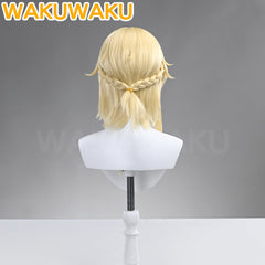 【In Stock】WakuWaku Game Genshin Impact Aether Lumine Traveler Cosplay Wig