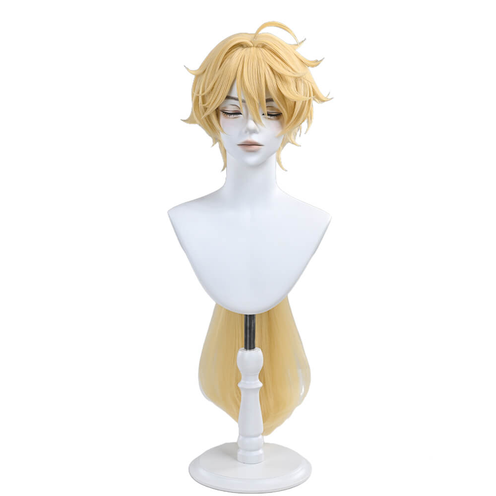 【In Stock】WakuWaku Game Genshin Impact Aether Lumine Traveler Cosplay Wig
