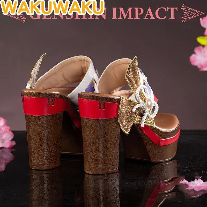 Yae Miko Cosplay Game Genshin Impact Cosplay Yae Miko Cosplay Costume Women Cosplay Shoes Wig