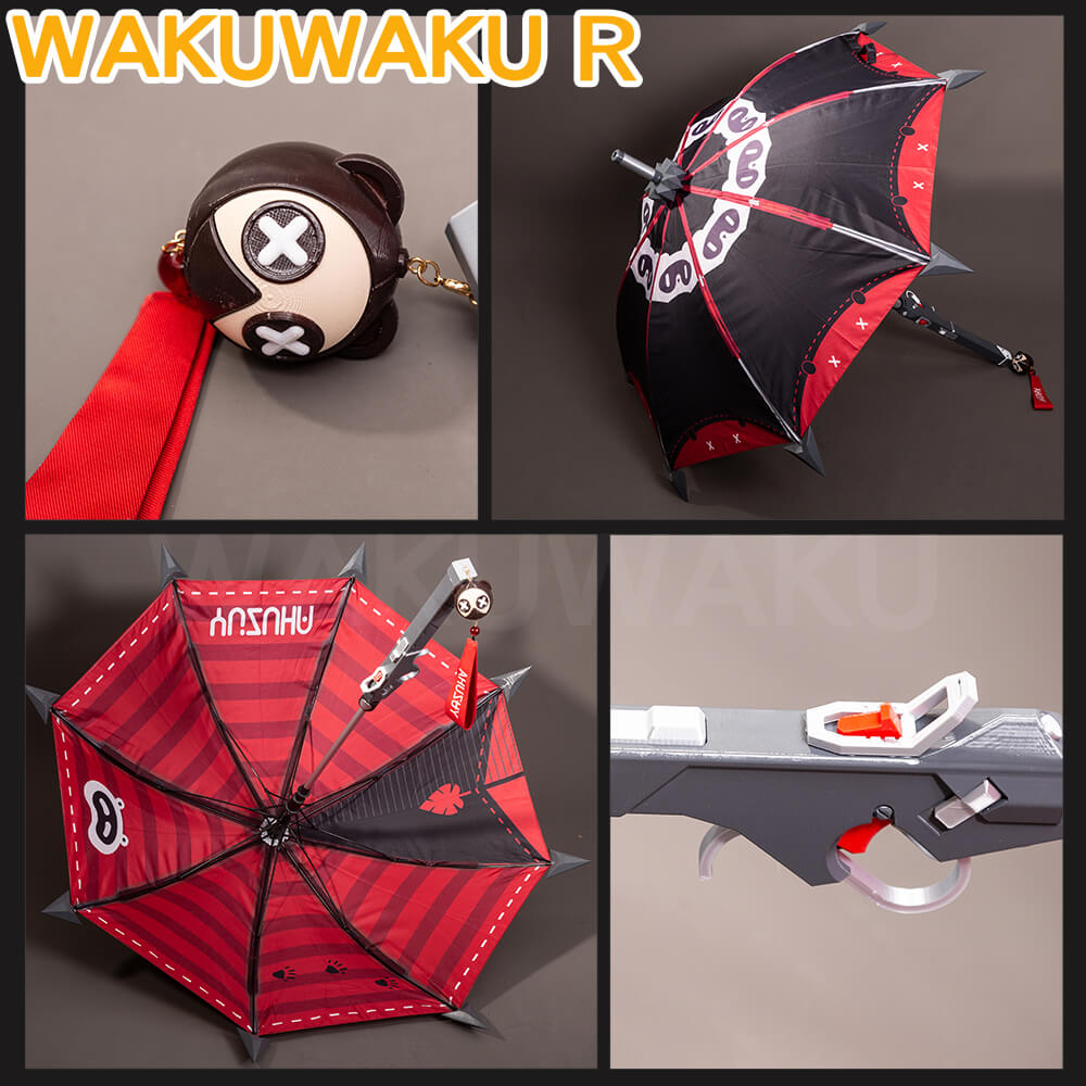 Ukinami Yuzuha Cosplay Costume Game Zenless Zone Zero WakuWaku-R ZZZ Women Pink Sweater Dress Halloween Cosplay Bag Toy