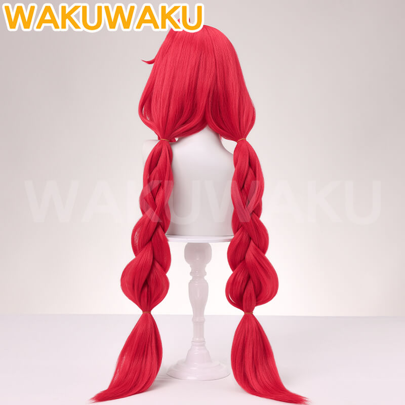 Ukinami Yuzuha Cosplay Wig Game Zenless Zone Zero WakuWaku Cosplay 90cm Women Hair Long Braid Wig ZZZ Cosplay