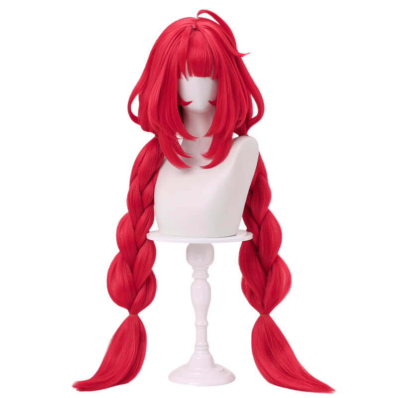 Ukinami Yuzuha Cosplay Wig Game Zenless Zone Zero WakuWaku Cosplay 90cm Women Hair Long Braid Wig ZZZ Cosplay