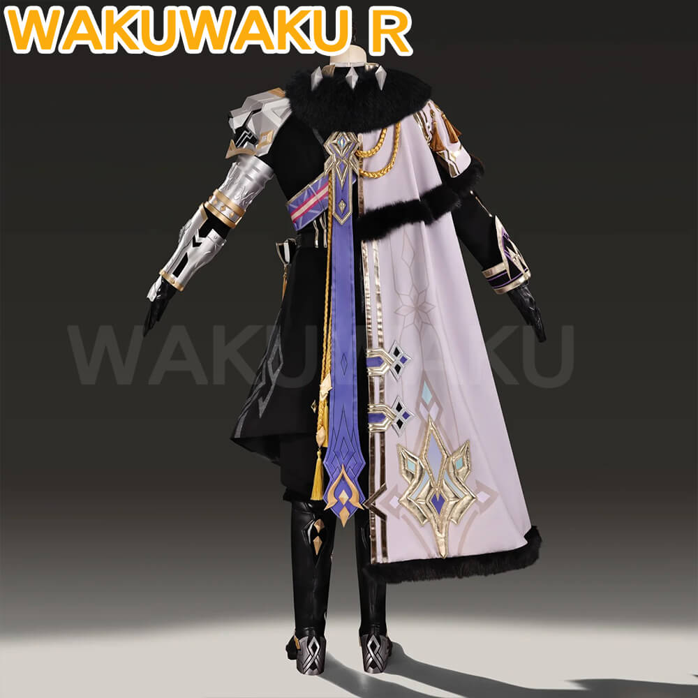 【S-2XL】WakuWaku-R Game Genshin Impact Valeriy Cosplay Men Snezhnaya Military Uniform