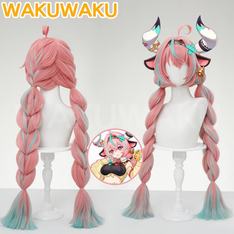 【In Stock】WakuWaku Game Genshin Impact Varesa Wig  Women Pink Long Hair