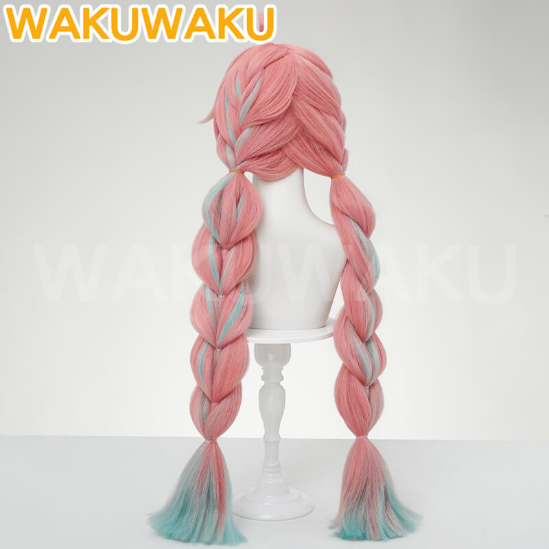 【In Stock】WakuWaku Game Genshin Impact Varesa Wig  Women Pink Long Hair