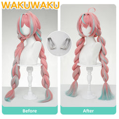 【In Stock】WakuWaku Game Genshin Impact Varesa Wig  Women Pink Long Hair