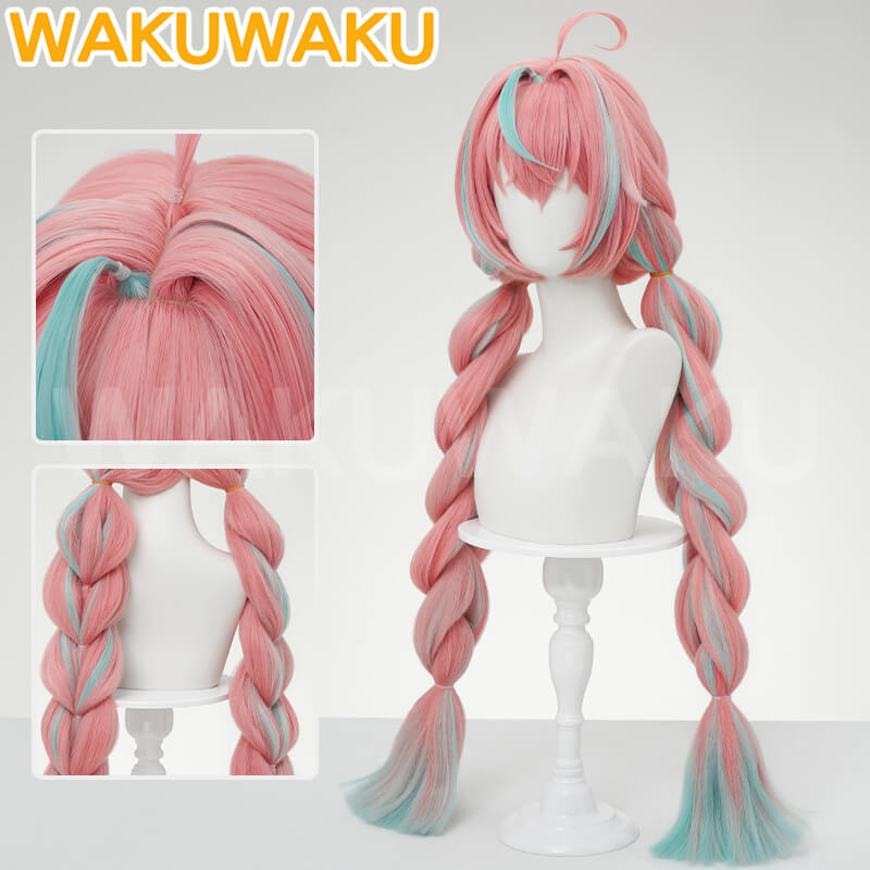 【In Stock】WakuWaku Game Genshin Impact Varesa Wig  Women Pink Long Hair