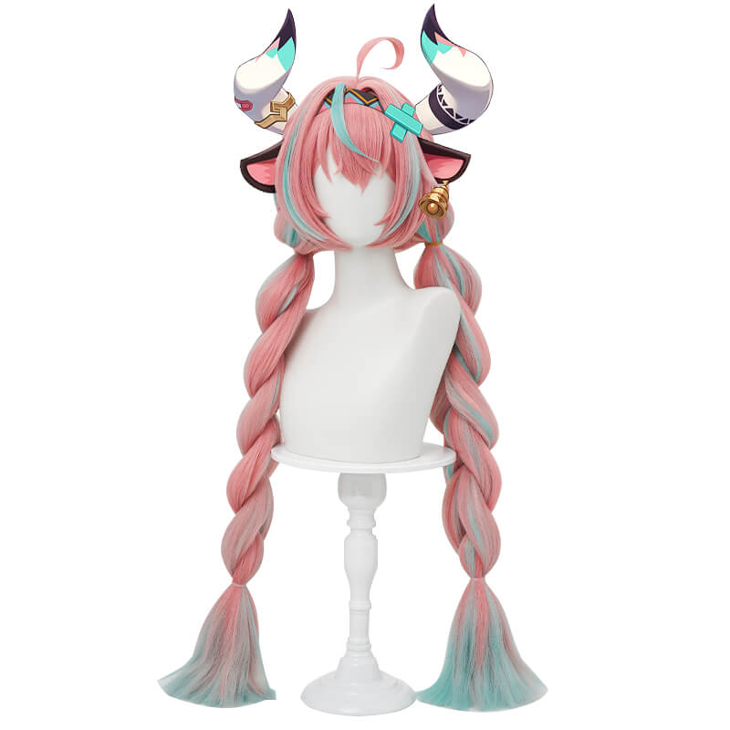 【In Stock】WakuWaku Game Genshin Impact Varesa Wig  Women Pink Long Hair