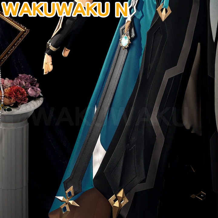 【S-3XL】Varka Cosplay Costume Game Genshin Impact WakuWaku-N Men Varka Mondstadt Christmas Shoes Cover Plus Size