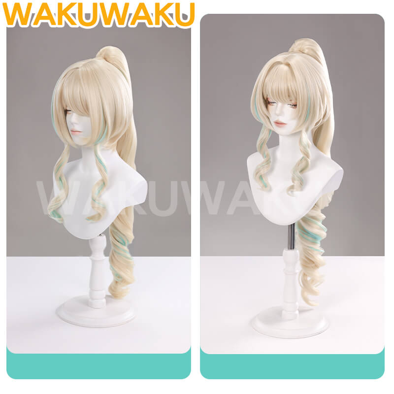 【In Stock】WakuWaku Game Genshin Impact Vesna Cosplay Wig Yellow Hair