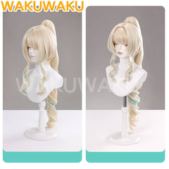 【In Stock】WakuWaku Game Genshin Impact Vesna Cosplay Wig Yellow Hair