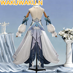 【In Stock】【XS-3XL】WakuWaku-N Game Genshin Impact Vodyanitsa Costume Snezhnaya Dress