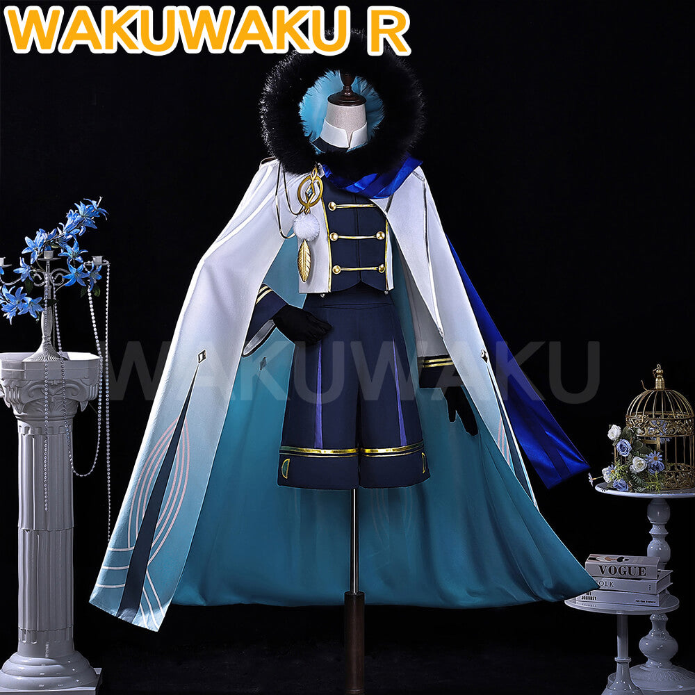 【S-2XL】Game Genshin Impact Wanderer Cosplay Fes Wanderer Scaramouche WakuWaku-R Men Suit