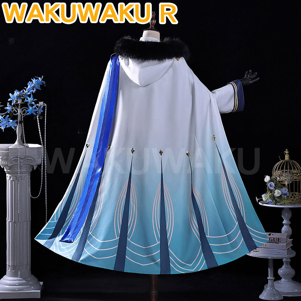 【S-2XL】Game Genshin Impact Wanderer Cosplay Fes Wanderer Scaramouche WakuWaku-R Men Suit