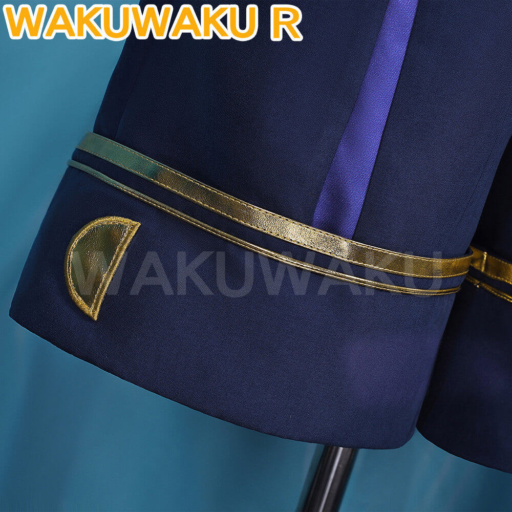【S-2XL】Game Genshin Impact Wanderer Cosplay Fes Wanderer Scaramouche WakuWaku-R Men Suit