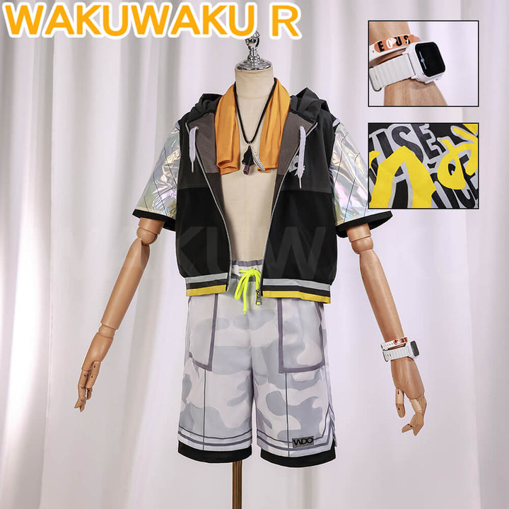 Belle Wise Cosplay Costume Game Zenless Zone Zero WakuWaku-R ZZZ Women Men Swimsuit Halloween Summer Cosplay
