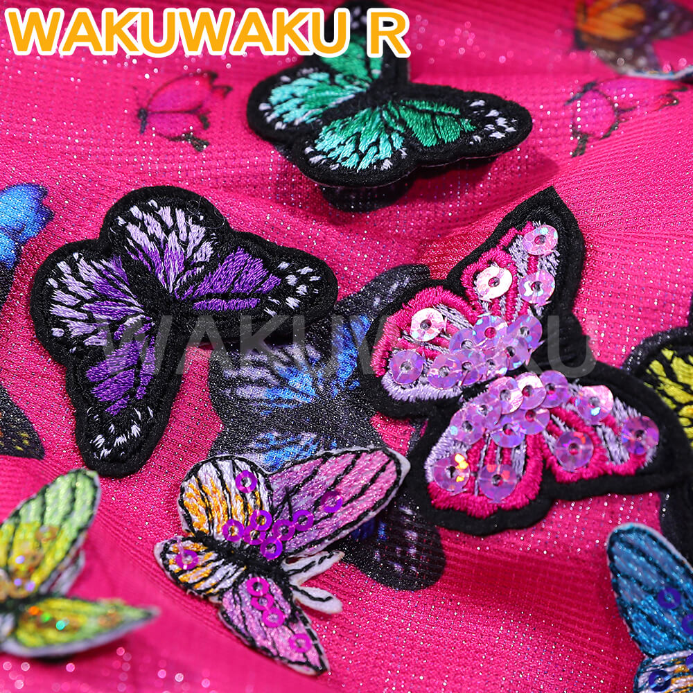 【XS-3XL】Women Cosplay Costume Anime Cosplay WakuWaku-R Butterfly Fairy Pink Dress Princess