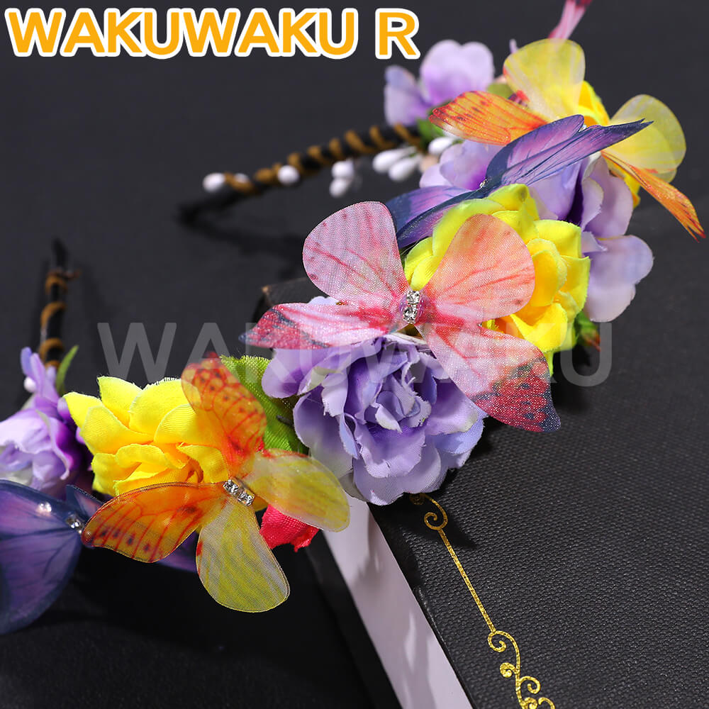 【XS-3XL】Women Cosplay Costume Anime Cosplay WakuWaku-R Butterfly Fairy Pink Dress Princess