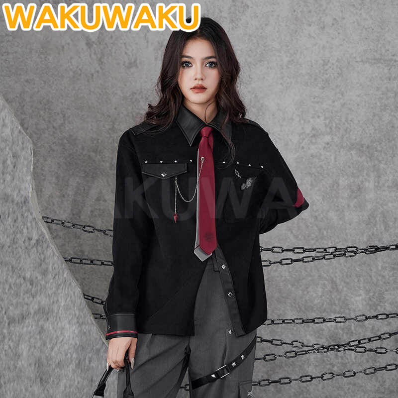 【Official】Wriothesley Cosplay Costume Game Genshin Impact 【XS-3XL】WakuWaku-SR Men Causal Shirt Wriothesley Doujin Christmas