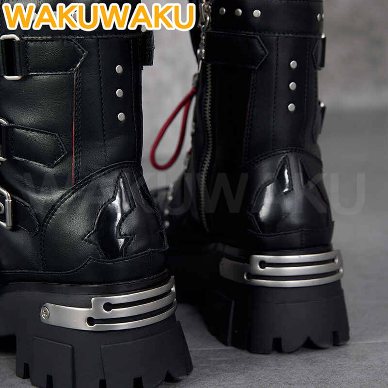 【Official】Wriothesley Cosplay Shoes Game Genshin Impact WakuWaku Men Women Daily Cosplay Boots Wriothesley Doujin Christmas