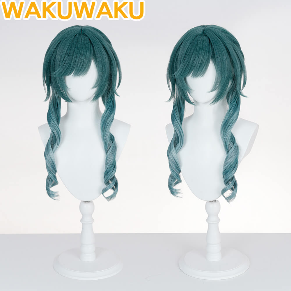 Xaihi Cosplay Wig Arknights Endfield Green 60cm Hair