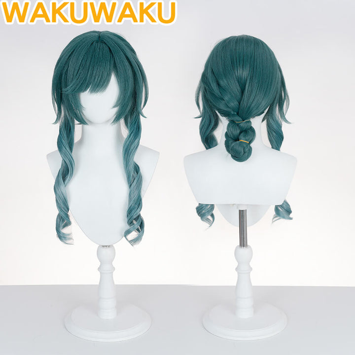 Xaihi Cosplay Wig Arknights Endfield Green 60cm Hair