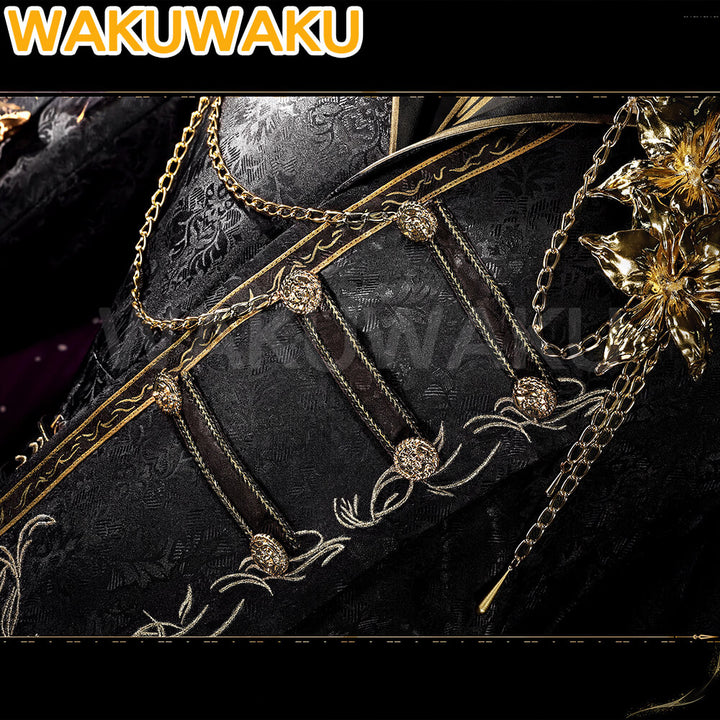 Xavier Starfall Night Cosplay Costume Game Love and Deepspace WakuWaku Xavier Shen Xinghui