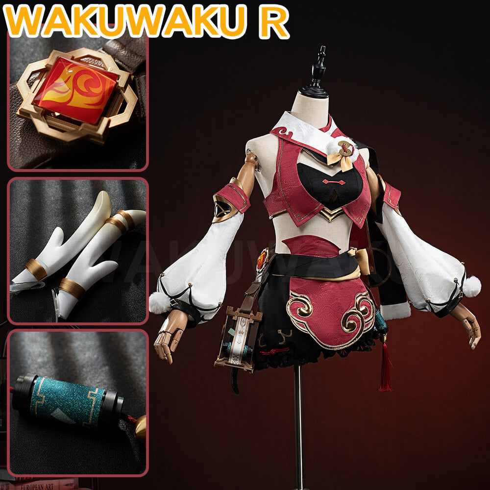 Game Genshin Impact Yanfei Cosplay Costume