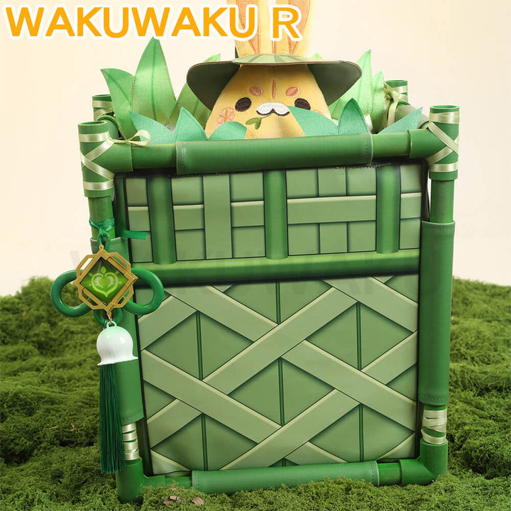 Game Genshin Impact Yaoyao Cosplay Lantern Rite Green Suit