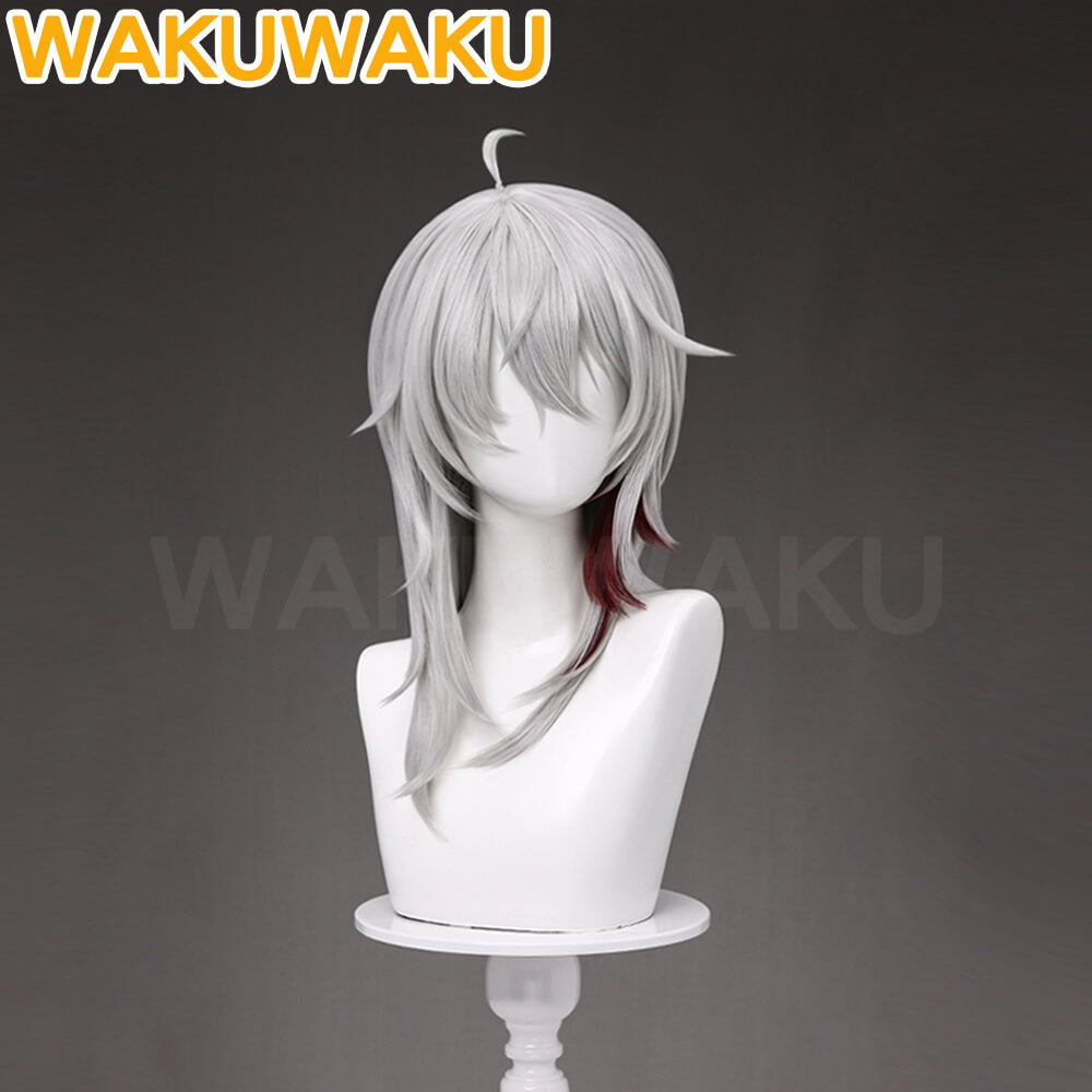 WakuWaku Game Wuthering Waves Zani Cosplay Wig Grey Long Hair