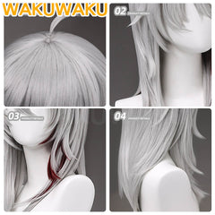 WakuWaku Game Wuthering Waves Zani Cosplay Wig Grey Long Hair