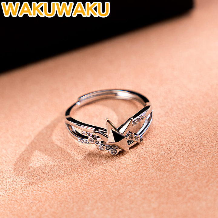 MC Sylus Caleb Rafayel Xavier Zayne Cosplay Props Rings Game Love and Deepspace WakuWaku Bridal Wedding Rings Sylus Halloween