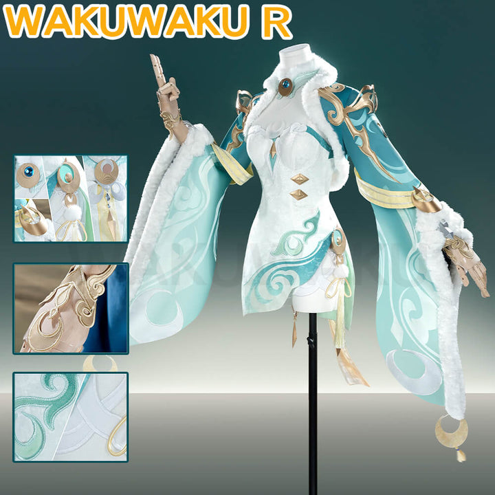 Zibai Cosplay Costume Game Genshin Impact