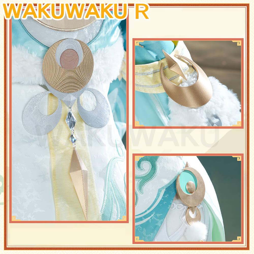 Zibai Cosplay Costume Game Genshin Impact
