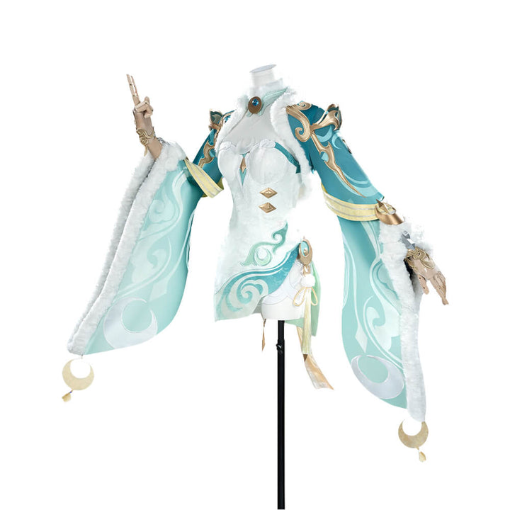 Zibai Cosplay Costume Game Genshin Impact