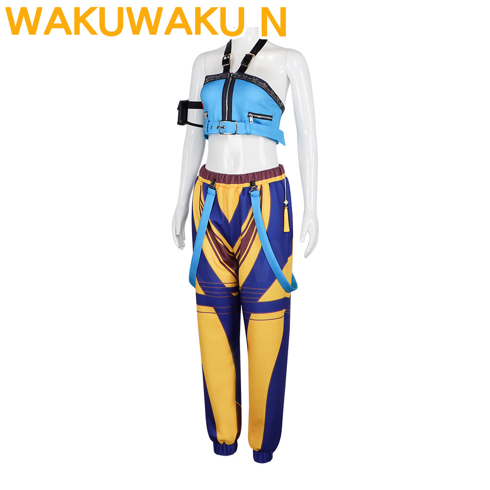 Wakuwaku-N Anime Kpop Killer Cosplay Costume Yellow Series