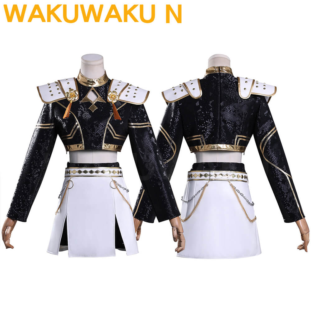 【In Stock】WakuWaku-N Movie K-Pop Killer  Black Golden Stage Suit