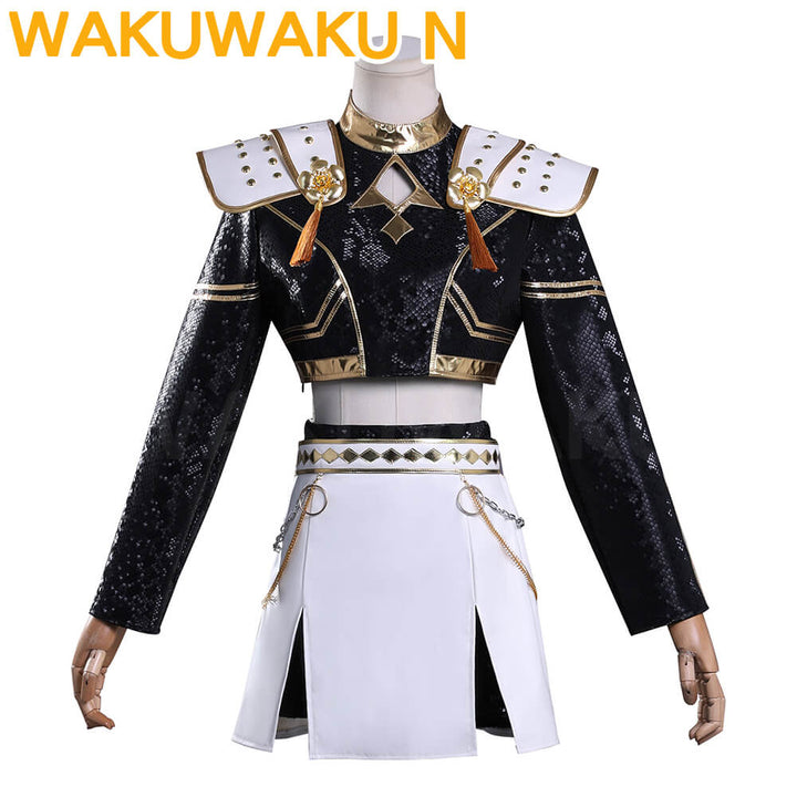 【In Stock】WakuWaku-N Movie K-Pop Killer  Black Golden Stage Suit