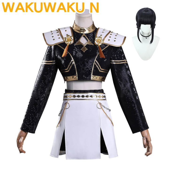 【In Stock】WakuWaku-N Movie K-Pop Killer  Black Golden Stage Suit