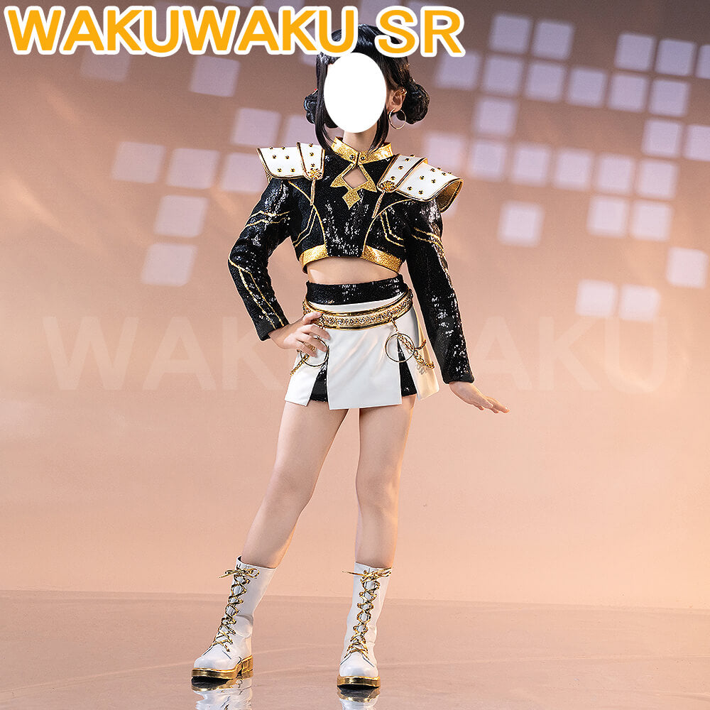 【Kids Version】Zoey Cosplay Movie Anime KPOP KILLER Costume WakuWaku-SR GOLD SERIES Children Version